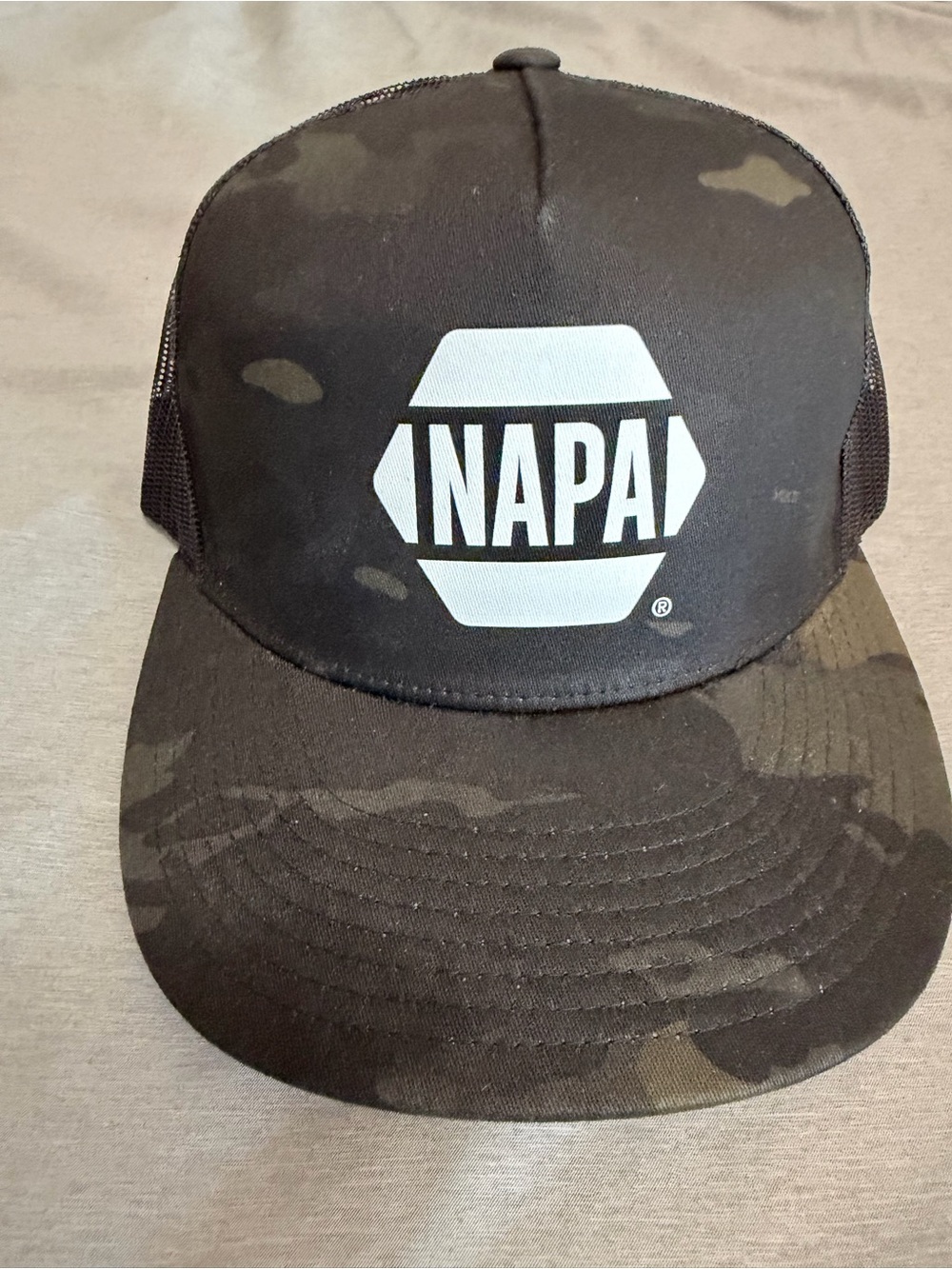 Chase Elliott Black Camo NAPA Logo Trucker Hat